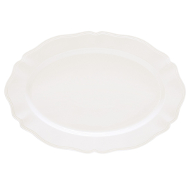 Сервировочная тарелка PERLE WHITE (36x25 см)