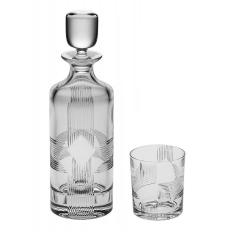 Kristallkarahvin KRISS–KROSS (0,75 l) klaasidega (6 tk., 320 ml)