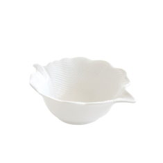 Kauss MADAGASCAR LEAVES WHITE (21x16 cm)