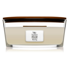 WoodWick küünal WHITE TEAK